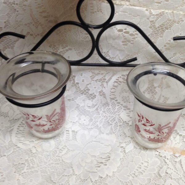 Cast Iron Red Willow Candelabra -2 Wall Sconce 12in L x 5in W