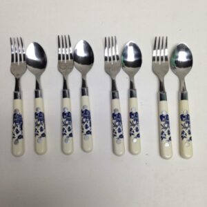 Vintage,8-pc Blue Willow Children's Flatware, Service for 4