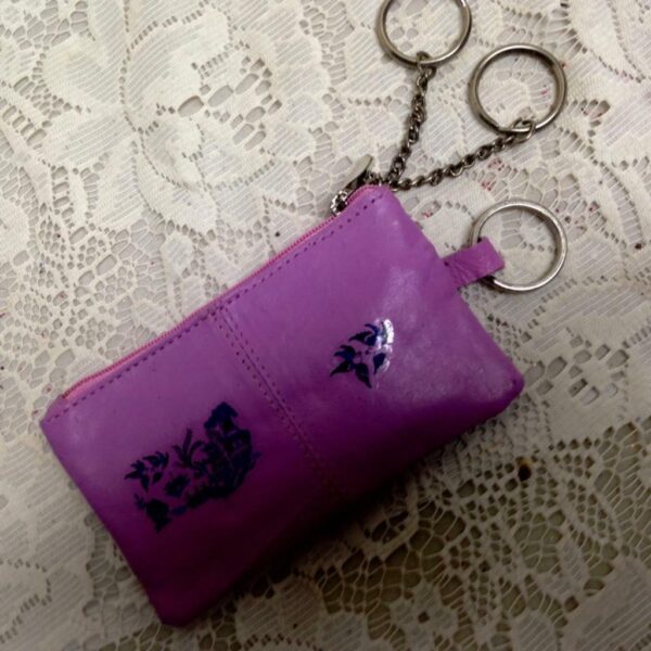 Blue Willow Coin Purse- Key Chain 5in x 3in