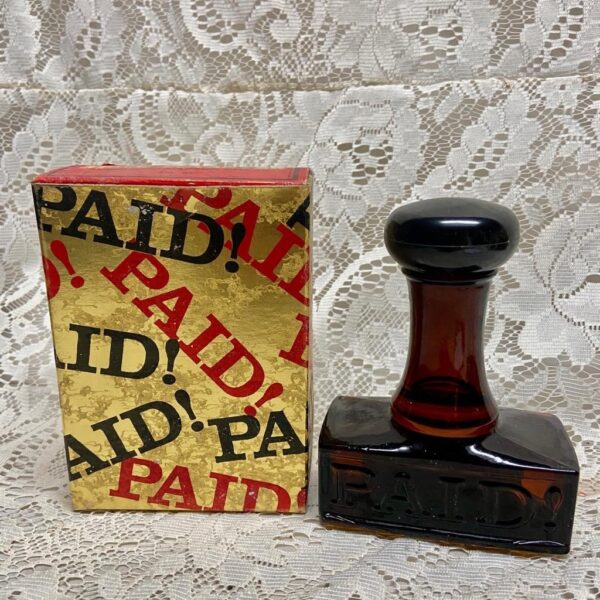 1970s Avon Spicy After Shave Stamp Decanter 4floz (NIB)