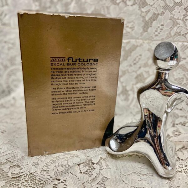 1970s Avon Futura Excalibur Cologne Decanter 5fl oz (NIB)