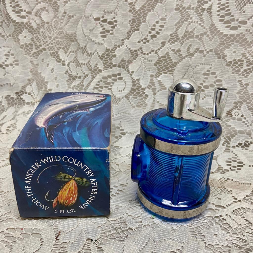 1970s Avon The Angler Wild Country After Shave Decanter (Empty Bottle)