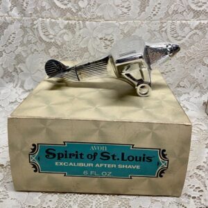 1970 Avon Spirit of St Louis Excalibur After Shave Decanter 6floz(NIB)