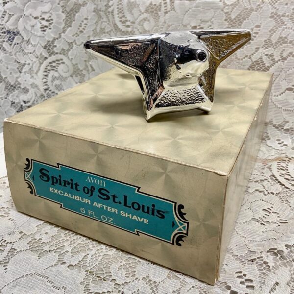 1970 Avon Spirit of St Louis Excalibur After Shave Decanter 6floz(NIB)