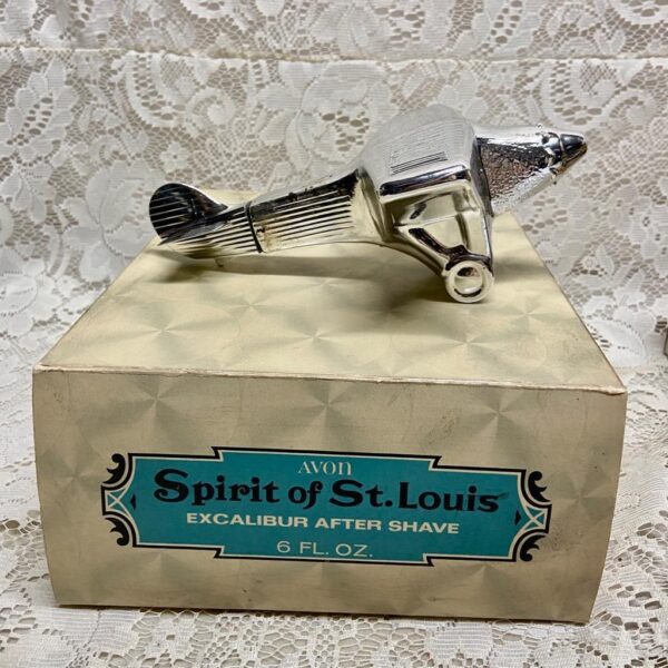 1970 Avon Spirit of St Louis Excalibur After Shave Decanter 6floz(NIB)