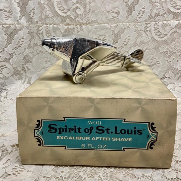 1970 Avon Spirit of St Louis Excalibur After Shave Decanter 6floz(NIB)