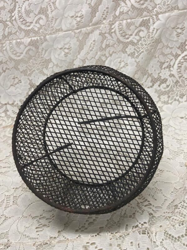 Vintage, Cat Shape What Not Metal Stand-Basket 11in H x 6in W