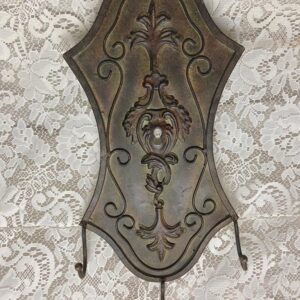 Vintage, Wall Metal Key, Hat or Coat Hanger 18in H x 8in W