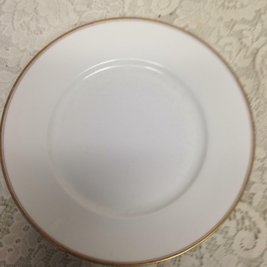 Favorite, Hutschenreuther, Bavaria White-Gold Trio Plates