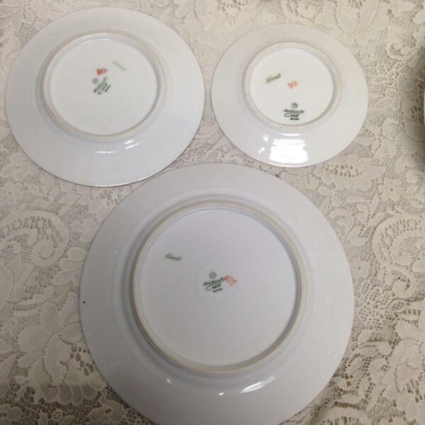 Favorite, Hutschenreuther, Bavaria White-Gold Trio Plates