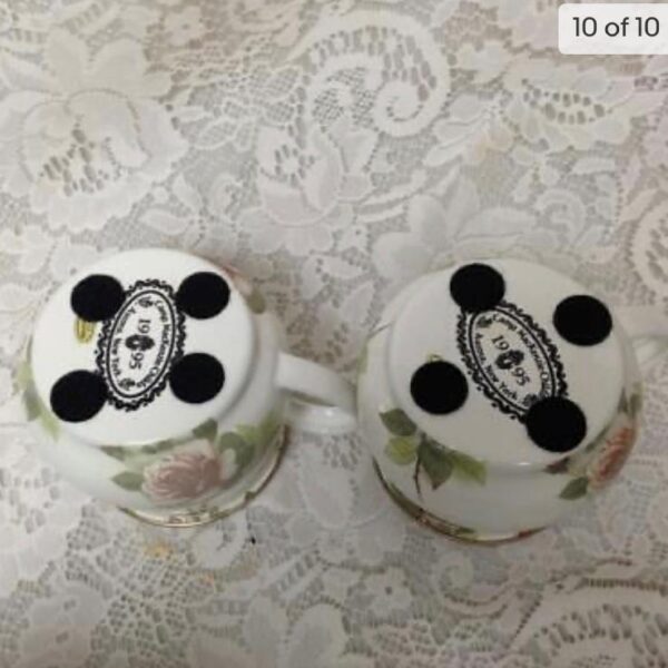 Vintage, MacKenzie Childs White Floral Enamelware 7pcTea Set