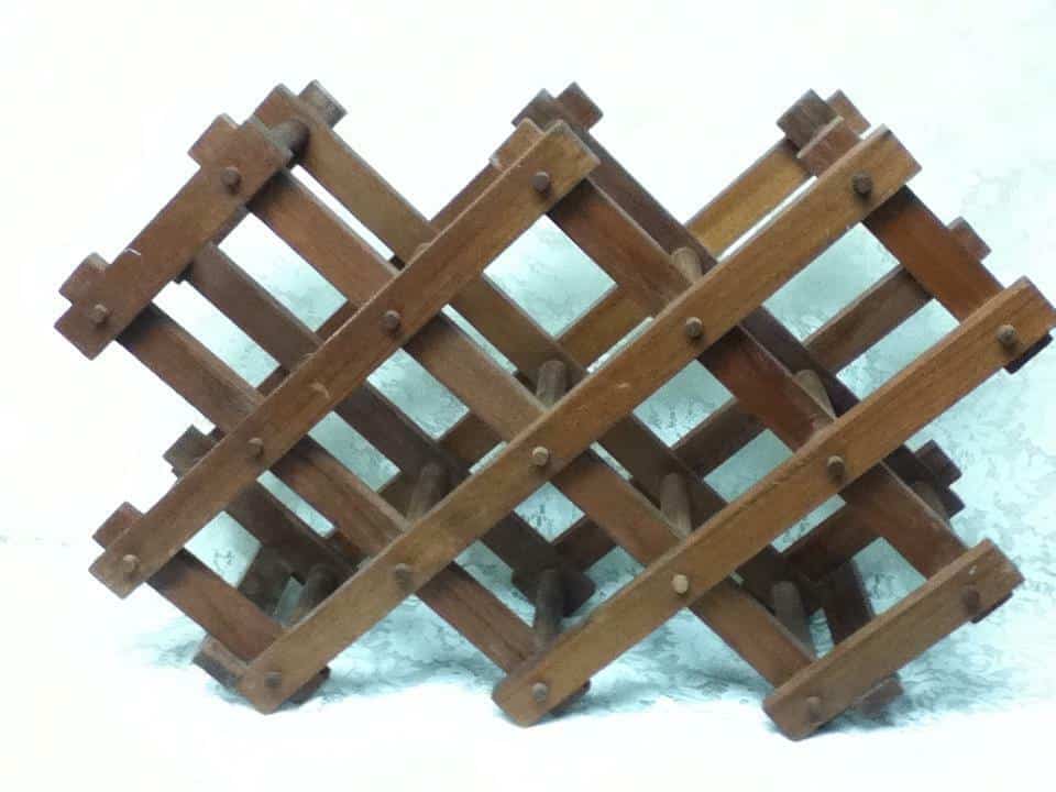 Vintage, Large, Heavy Duty, 26in x 18in x 9in Wooden Wine Rack or Bottle Holders