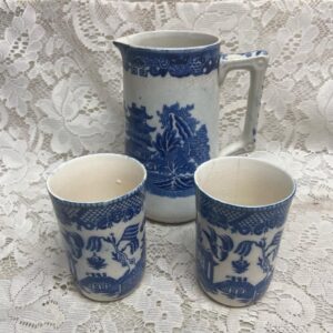 Vintage, Rare, Celebrate, England, Blue Willow 6.5in x 5in