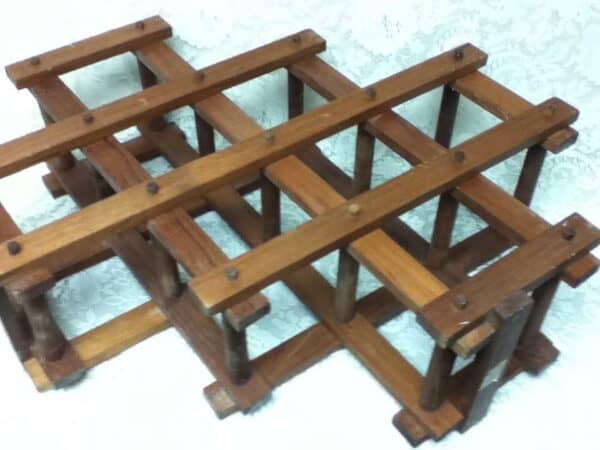 Vintage, Large, Heavy Duty, 26in x 18in x 9in Wooden Wine Rack or Bottle Holders