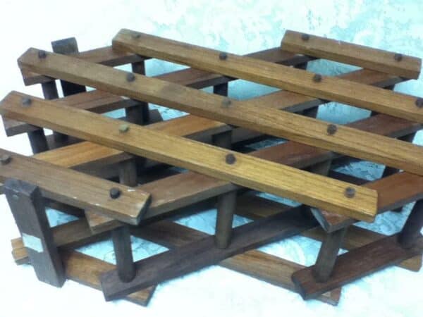 Vintage, Large, Heavy Duty, 26in x 18in x 9in Wooden Wine Rack or Bottle Holders