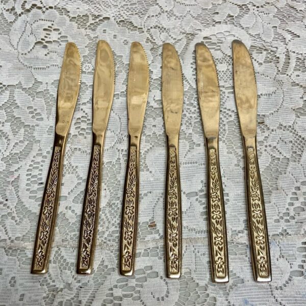 Vintage, 29-pc Rogers, Korea Gold Plated Flatware Service for 6 with Box