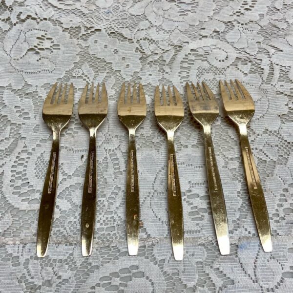 Vintage, 29-pc Rogers, Korea Gold Plated Flatware Service for 6 with Box