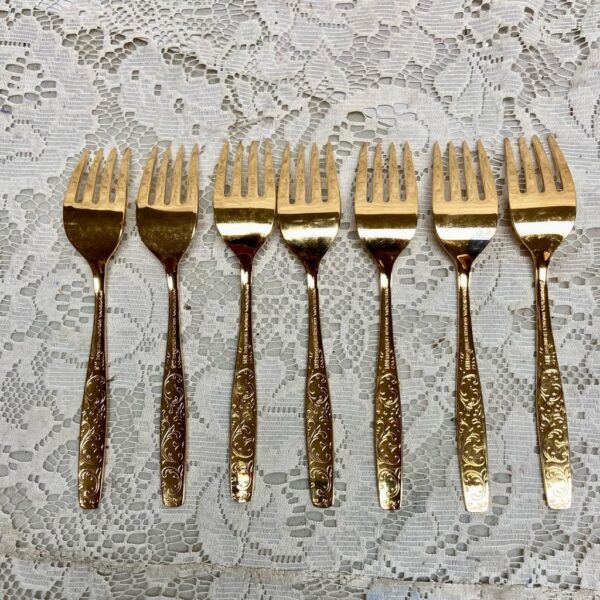 Vintage, 39-pc American, Golden Heritage Flatware for 8 with Box