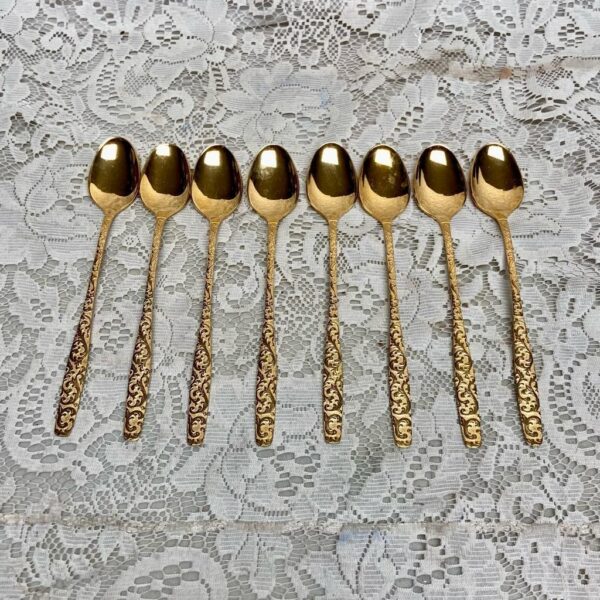 Vintage, 39-pc American, Golden Heritage Flatware for 8 with Box