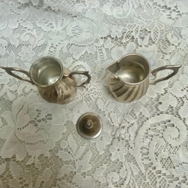 Vintage, Rare 6-pc Silver Plated Childs Tea Set