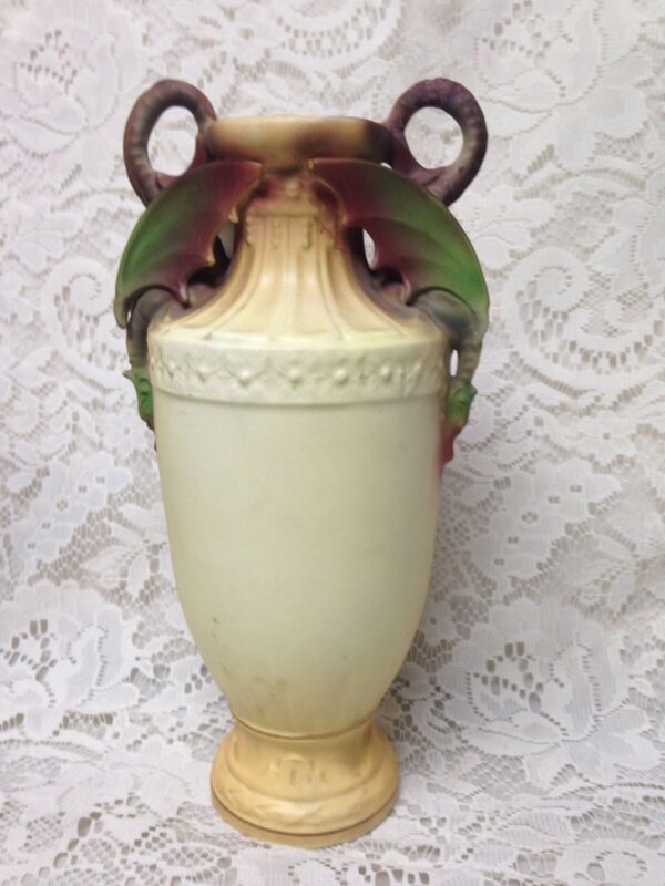 Antique, 10in x 5.5in Austrian Whiteware, Royal Rex Tima Portrait Vase