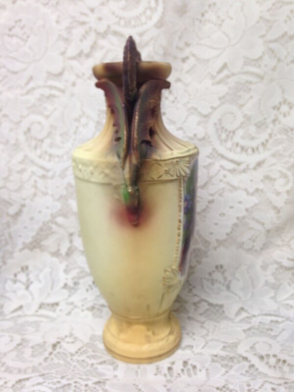 Antique, 10in x 5.5in Austrian Whiteware, Royal Rex Tima Portrait Vase