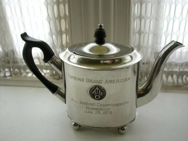 Vintage Steiff Pewter ATA Presentation Coffee -Tea Set (2)