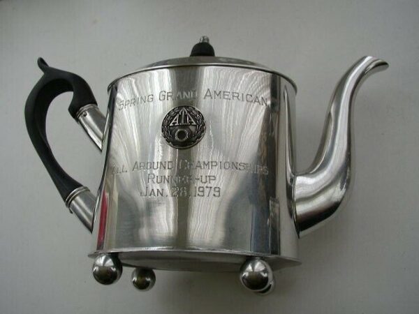 Vintage Steiff Pewter ATA Presentation Coffee -Tea Set (2)