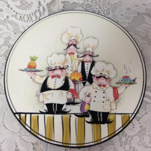 Vintage, Ceramics, Chef Hot Pot Stand 8in Diameter