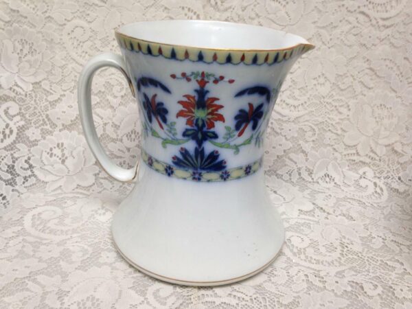 Vintage Rare Bisto-England, Flow Blue Floral XL 16in Wash Bowl-9.5in Pitcher Set