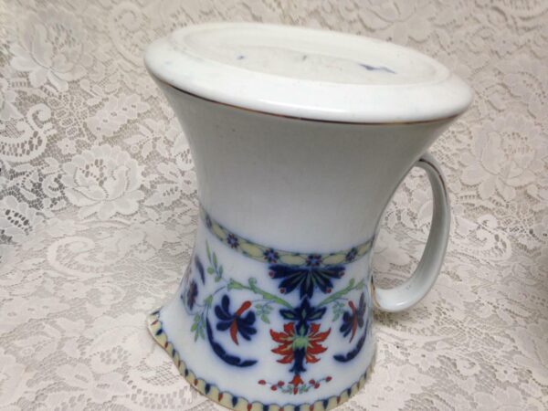 Vintage Rare Bisto-England, Flow Blue Floral XL 16in Wash Bowl-9.5in Pitcher Set