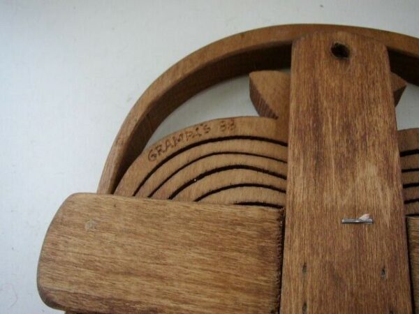 Beautiful, Wooden, Handcrafted Folding Apple Basket