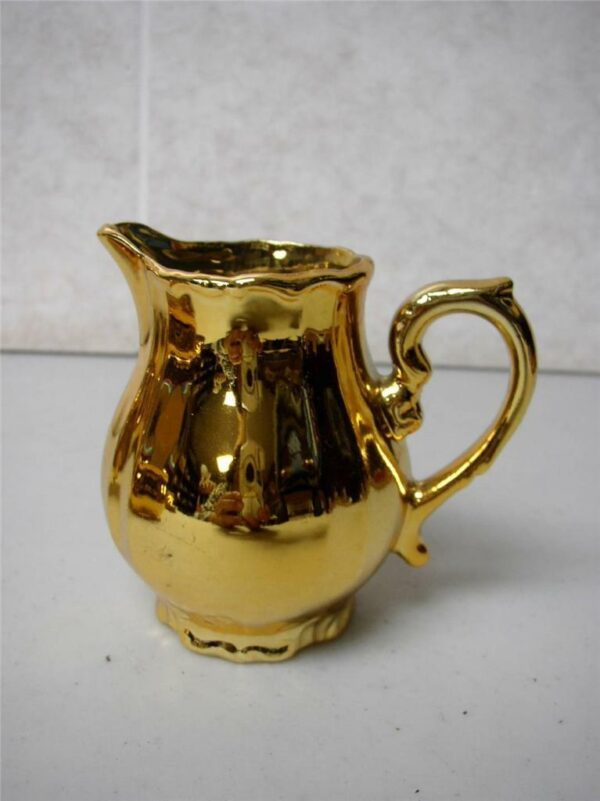 Vintage, Made in Japan, 12-pc Musical-Gilded Ceramic Tea Set