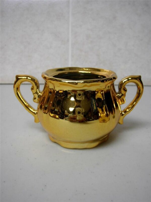 Vintage, Made in Japan, 12-pc Musical-Gilded Ceramic Tea Set