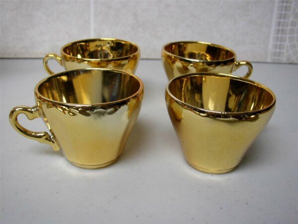 Vintage, Made in Japan, 12-pc Musical-Gilded Ceramic Tea Set