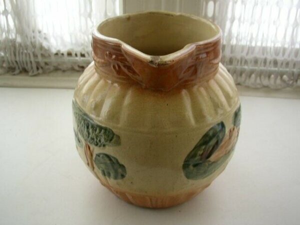 Antique, Rare, Yellow Ware Pitcher