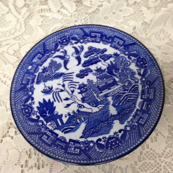 Vintage, Flair-Japan, 3-pc Blue Willow Trio Tea-Dinner Set