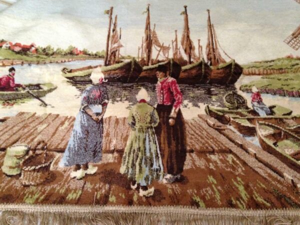 Vintage, Beautiful, Souvenir of Holland Tapestry 68in x 56in