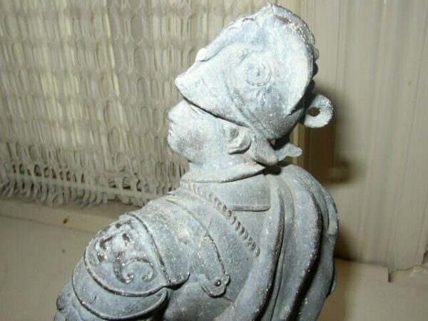 . Antique, Alexander the Great Sculpture on Urn Lid