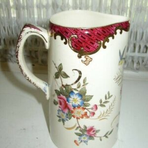 Antique, Rare, Chelsea Birds and Floral Pitcher