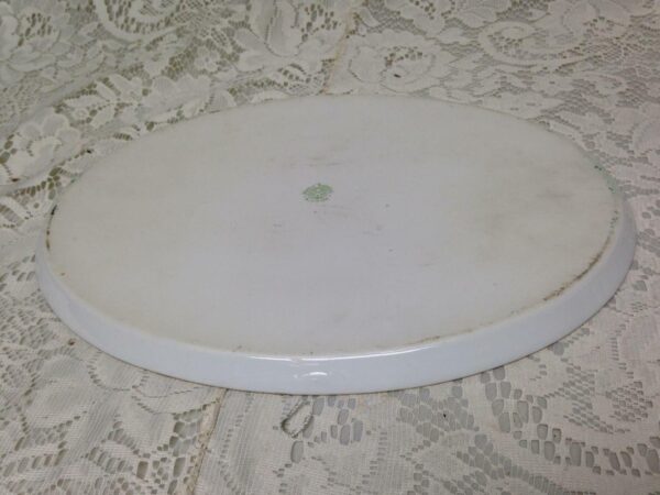 Antique, Nippon, Variant, Gaudy Blue Willow, Oval Serving Tray 12in x 9in