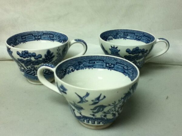 Vintage, Wedgwood, Etruria England, 8-pc Blue Willow Tea Set