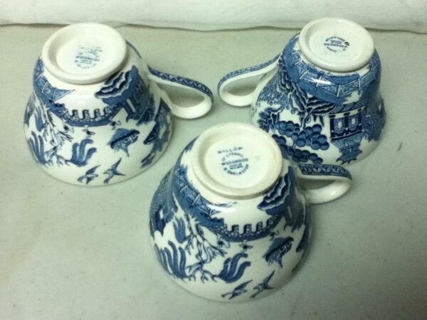 Vintage, Wedgwood, Etruria England, 8-pc Blue Willow Tea Set