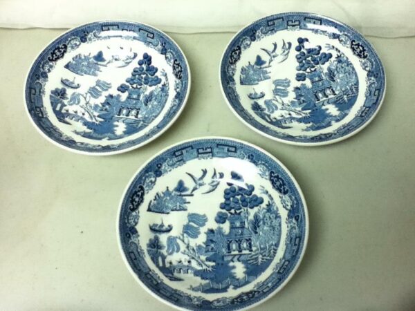 Vintage, Wedgwood, Etruria England, 8-pc Blue Willow Tea Set