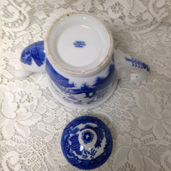 Vintage, Rare, 1947-1952 Occupied Japan, Blue Willow 10pc Tea Set for 4