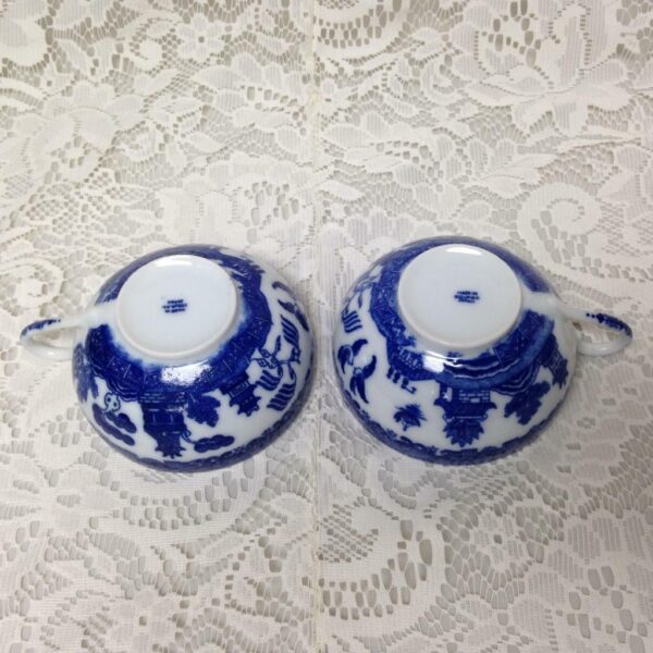 Vintage, Rare, 1947-1952 Occupied Japan, Blue Willow 10pc Tea Set for 4