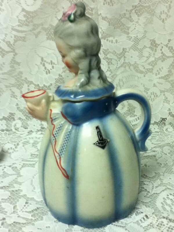 Vintage, Rare, Corlendorf, Germany, Figural Lady Teapot