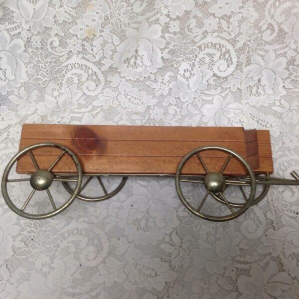 Vintage, Wooden Wagon-Planter Decor 16in x 5in x 5in