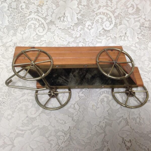 Vintage, Wooden Wagon-Planter Decor 16in x 5in x 5in