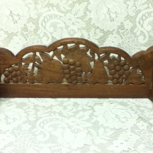 Vintage, Carved Fruits Wooden Kitchen Towel -Paper Towel Rack -in x -in x -in